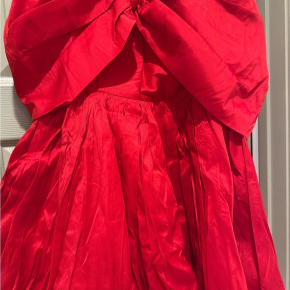 Red mini bow cocktail dress NWT size 8 - Picture 4 of 8